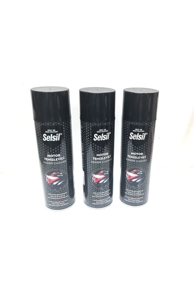 Selsil 3 adet x 500 ml Susuz Motor Temizleme Spreyi ürün görseli 1