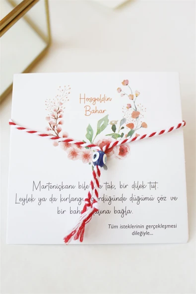 12'li Paket Marteniçka İp Bileklik - Kırmızı ürün görseli 1