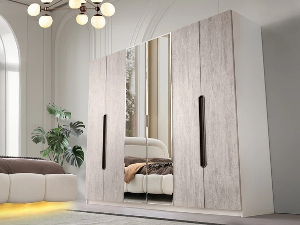 ULUDAG DOLAP MDF 6 KAPILI DOLAP ürün görseli 1