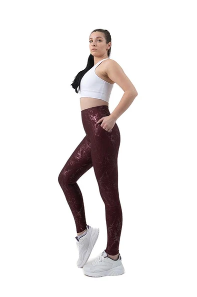Glitter Yüksek Bel Cepli Spor Tayt ürün görseli 1