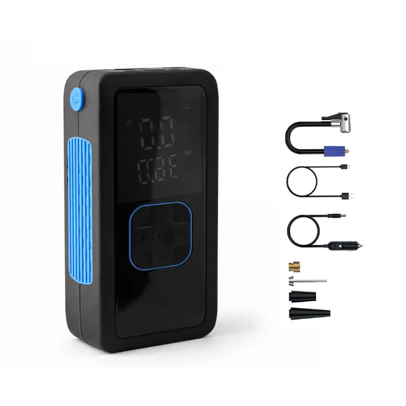 Şarjlı Taşınabilir 90 W PowerBank 12 V Lastik Hava Şişirme Cihazı 150 PSI Araba Şambrel Kompresör ürün görseli 1