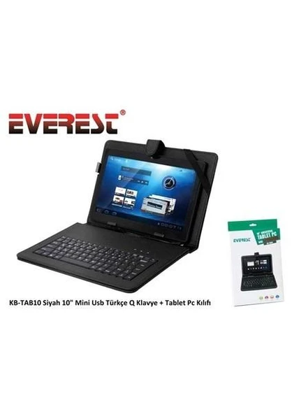 Everest KB-TAB10 Siyah Tablet Kılıfı - Resim 4