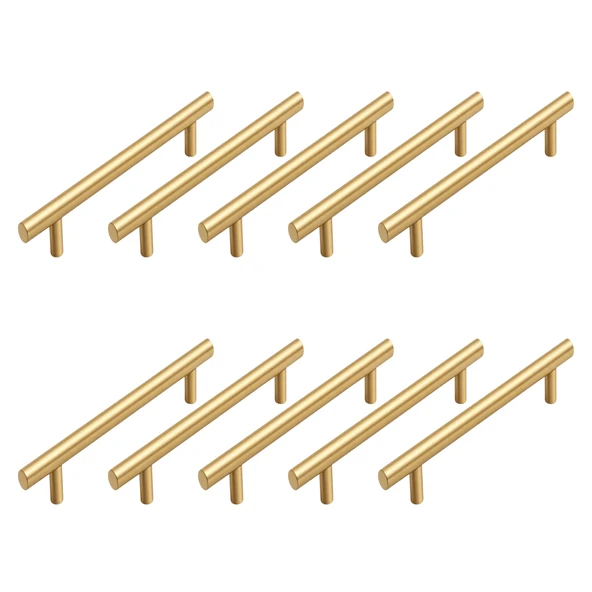 128mm Alteta (10 Adet) Soft Altın Metal Mobilya Mutfak Çekmece Dolap Dolabı Kulbu Kulpu Kulpları ürün görseli 1