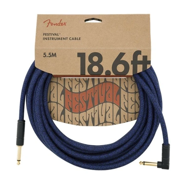 Fender 18.6' Angled Festival Pure Hemp Enstrüman Kablosu ürün görseli 1