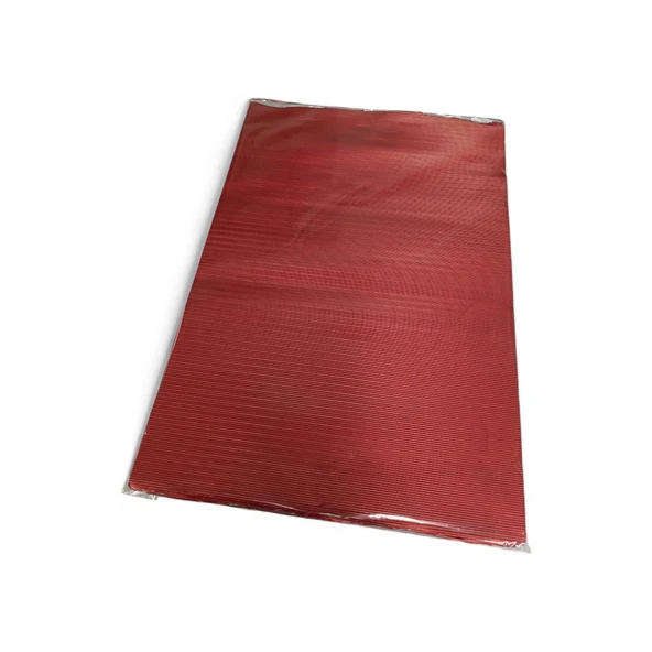 Oluklu Çikolata Ambalaj Folyosu 50x35 Cm Kırmızı | 1 Paket - 1 Kg ürün görseli 1