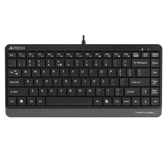 A4-Tech Mini Kablolu Klavye Gri (FK11) ürün görseli 1