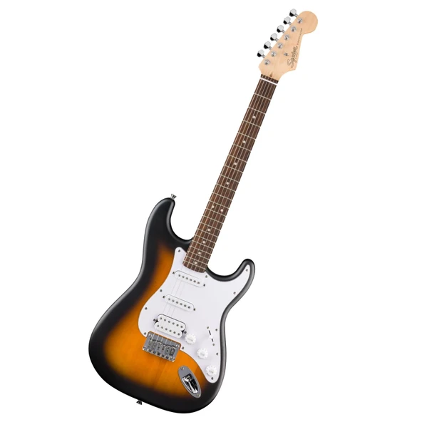 Squier Debut Stratocaster HSS Sabit Köprü Laurel  Klavye 2 Ton Sunburst Elektro Gitar ürün görseli 1