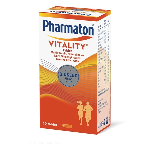 Pharmaton Vitality 30 Tablet ürün görseli 1