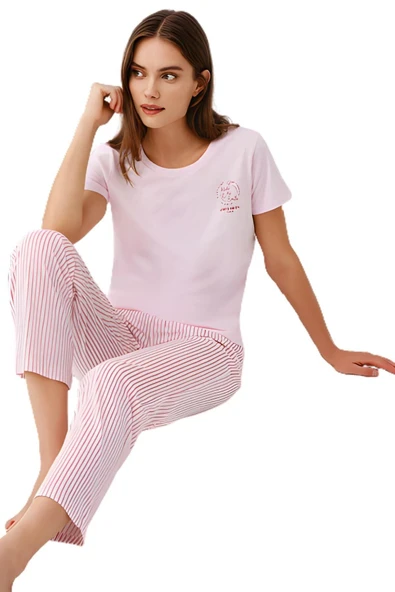 İKİLİ PİJAMA TAKIM  KADIN PC9201-X ürün görseli 1