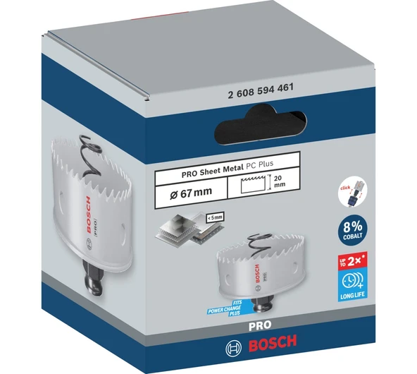 Bosch Pc-Plus Ssm Delik Açma Testeresi 67 mm - Resim 2