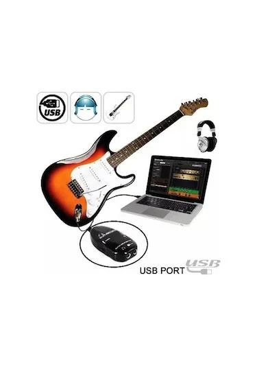 Usb Gitar Guitar Link Kablosu Çevirici Dönüştürücü ürün görseli 1