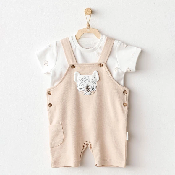 Erkek Bebek Salopet Takım Jumpsuit Set Happy Animals AC25845 ürün görseli 1