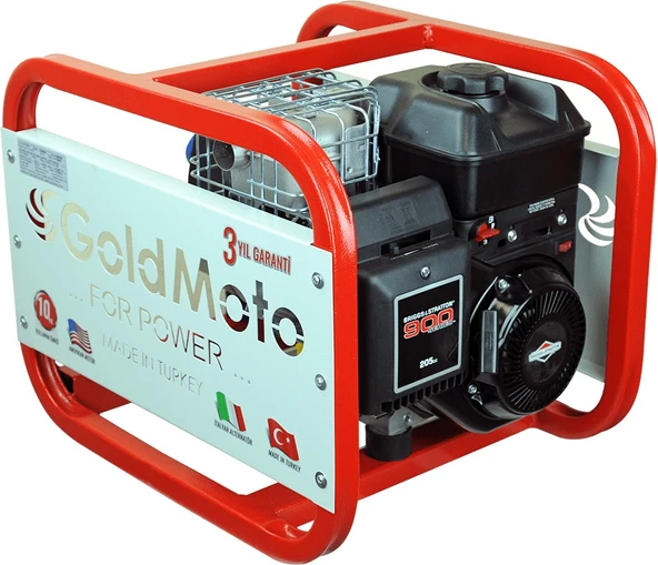 GoldMoto GM4BJBS Benzinli 4 Kva NSM Alternatörlü Monofaze Jeneratör ürün görseli 1