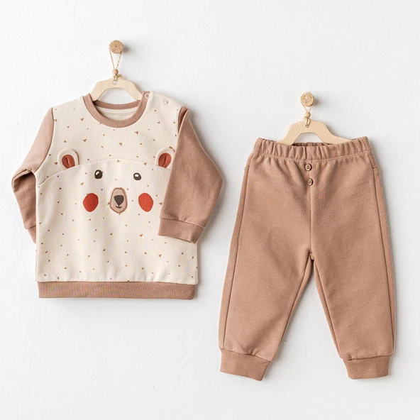 Erkek Bebek Takım 2'li Set Adventurous Bear AC25026 ürün görseli 1