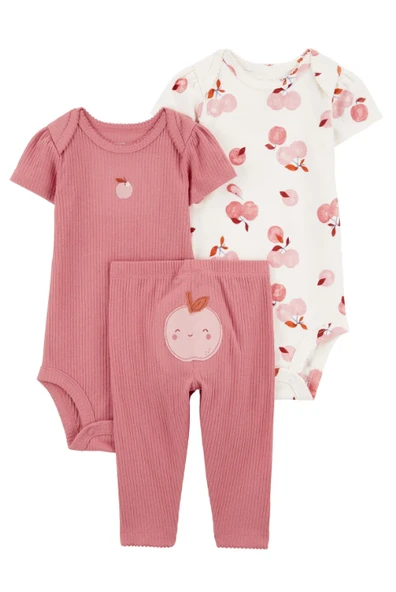 Layette Kız Bebek Body Pantolon Set 3'lü Paket 1R035010 ürün görseli 1