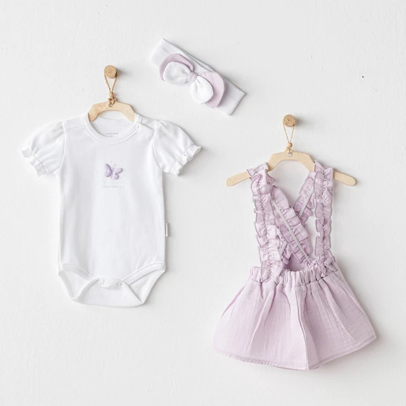Kız Bebek Takim 3'lü Set Magical Butterfly AC25577 ürün görseli 1