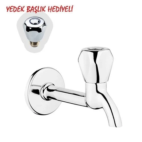 Klasik Uzun Musluk + Musluk Kapak Takımı Hediyeli ürün görseli 1