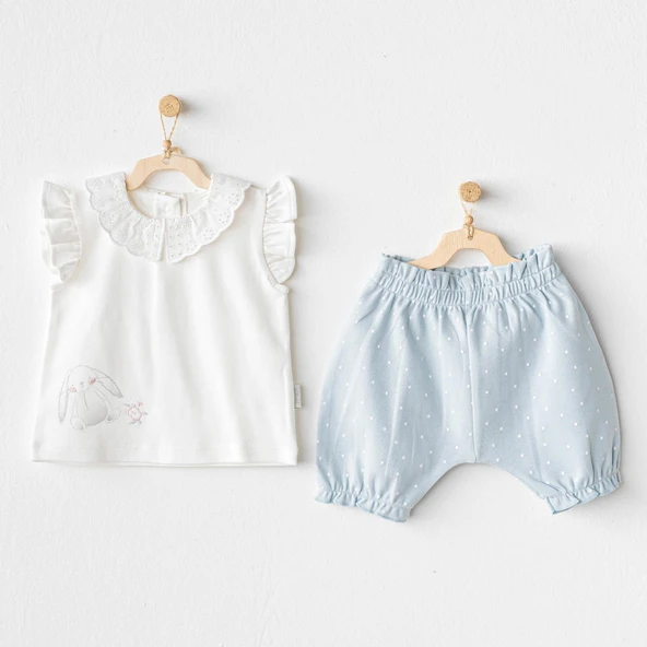 Kız Bebek Takım 2 Parça Set Cuddly Bunny Bear AC25630 ürün görseli 1