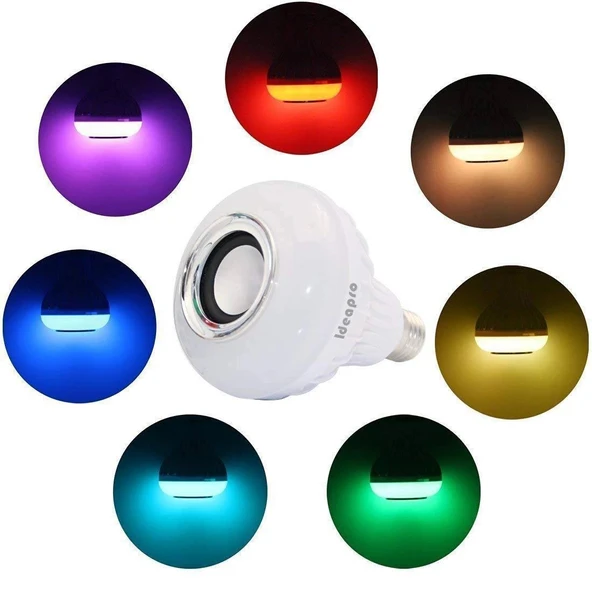 Ampul Şeklinde Kumandalı Bluetooth Hoparlör - Resim 2