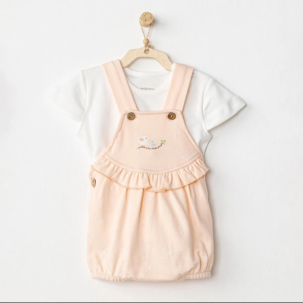 Kız Bebek Salopet Takım Jumpsuıt Set Spring Birds ürün görseli 1