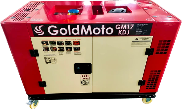 GoldMoto GM17KTDJ Dizel Jeneratör 17 Kva Trifaze Marşlı Kabinli ürün görseli 1