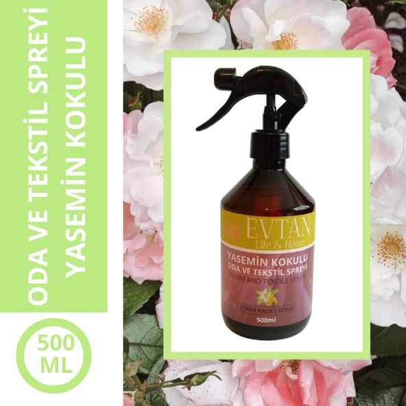 EVTAN Life&Home-Oda Kokusu Ve Tekstil Spreyi-Yasemin Kokulu Oda Spreyi 500 ML ürün görseli 1
