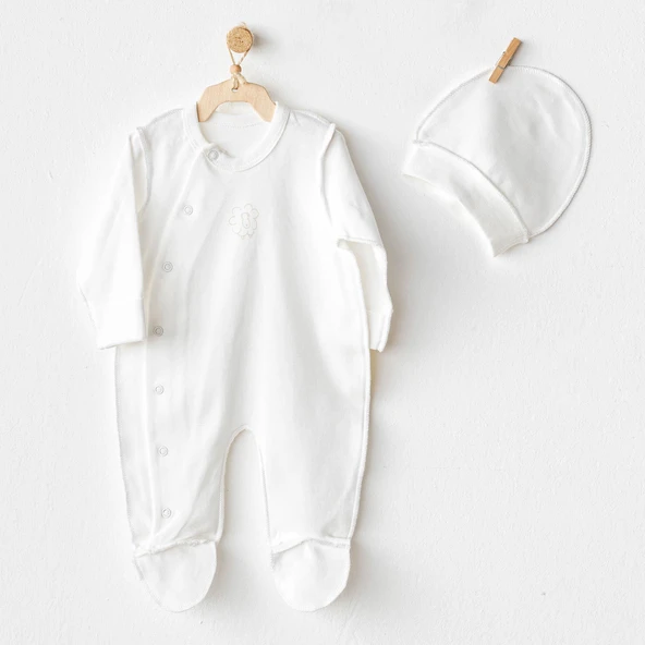Bebek Tulum Takım Romper Hat Organic Prematüre Set ürün görseli 1