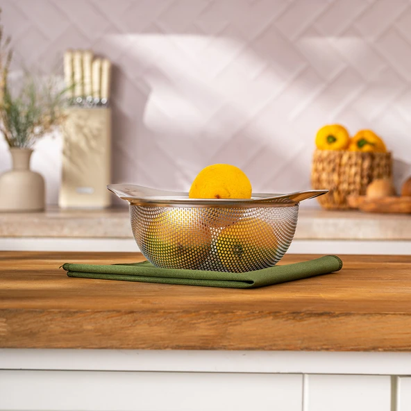 Emsan Stell Luxe Süzgeç Small 18 cm - Resim 3