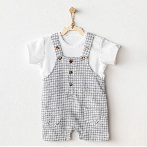 Erkek Bebek Salopet Takim Jumpsuit Set AC25804 ürün görseli 1