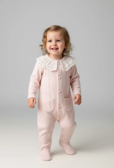 Kız Bebek Patikli Tulum MIO-4425 - Resim 3
