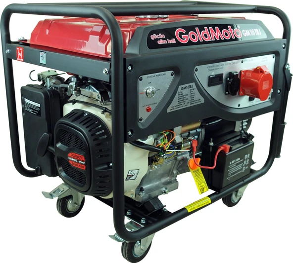 GoldMoto GM10TBJ Marşlı Trifaze 10 Kva Benzinli Jeneratör ürün görseli 1
