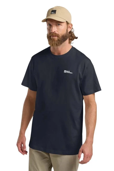 Jack Wolfskin Essential Erkek Antrasit Tişört ürün görseli 1