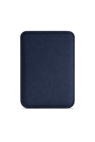 Lunex Premium Süet Magsafe Kartlık Navy Eclipse iPhone 16 Plus - Resim 2