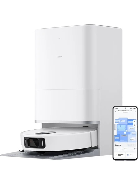 Xiaomi Vacuum 5 Pro Çöp İstasyonlu Akıllı Robot Süpürge ürün görseli 1