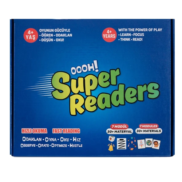 ANNEPATİ OOOH SUPER READERS OKUL ÖNCESİ ÖĞRENME SİSTEMİ(HIZLI ALGILAMA-ODAKLANMA-DİKKAT-GÖRSEL TAKİP ürün görseli 1