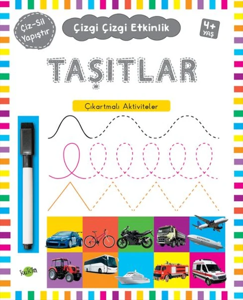 Çizgi Çizgi Etkinlik - Taşıtlar (4+ Yaş) ürün görseli 1