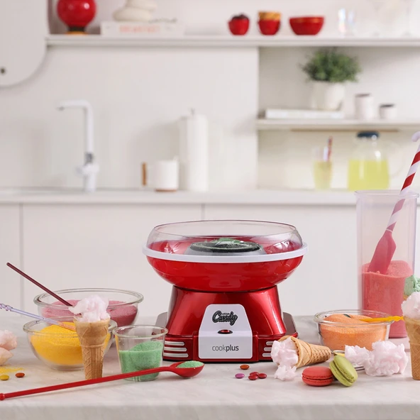 Cookplus Retro Pamuk Şeker Makinesi - Resim 8