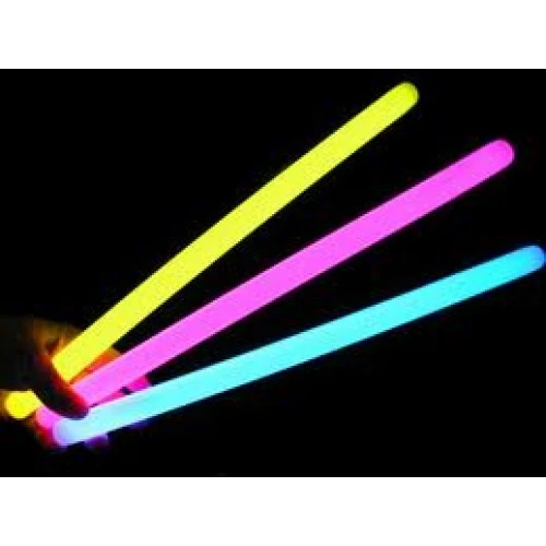 Karanlıkta Parlayan Fosforlu Glow Stick Kalın Çubuk 30 cm 1 Adet ürün görseli 1