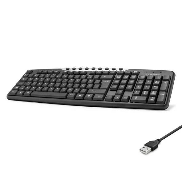 Ablolu Multımedıa Klavye Q Siyah HD803 ürün görseli 1