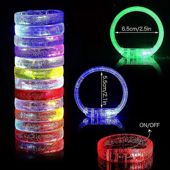 Led Işıklı Pilli Bileklik - Resim 4