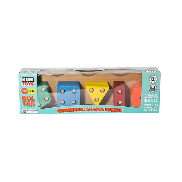 KM5656 Ahşap Beşli Bultak -Kumtoys ürün görseli 1