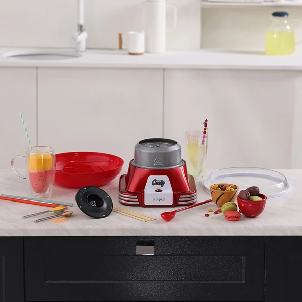 Cookplus Retro Pamuk Şeker Makinesi - Resim 5