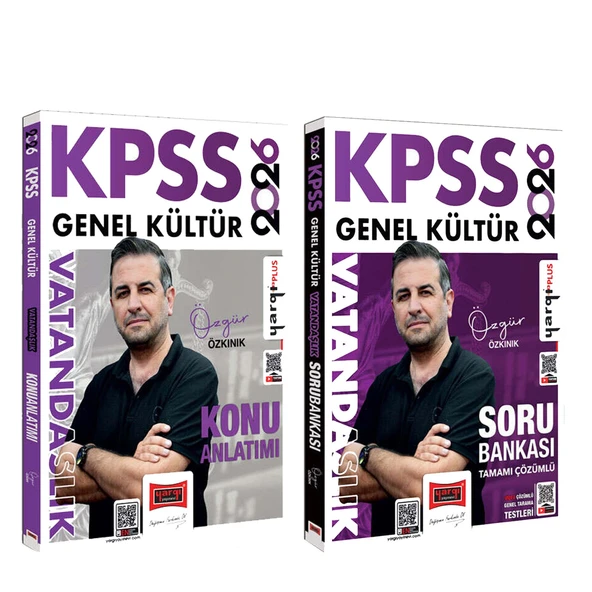 Yargı Yayınları 2026 KPSS Genel Kültür Vatandaşlık Konu ve Soru Bankası Seti 2 Kitap ürün görseli 1