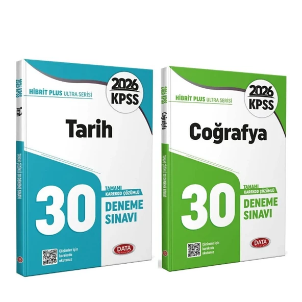 Data Yayınları 2026 KPSS Tarih ve Coğrafya Deneme Seti 2 Kitap ürün görseli 1