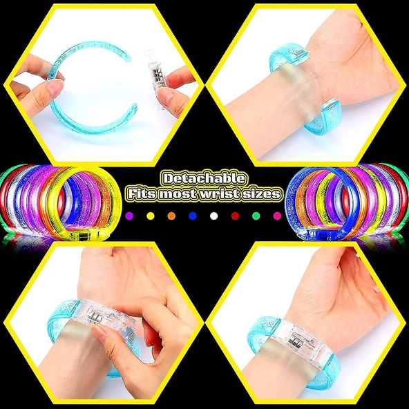 Led Işıklı Pilli Bileklik ürün görseli 1