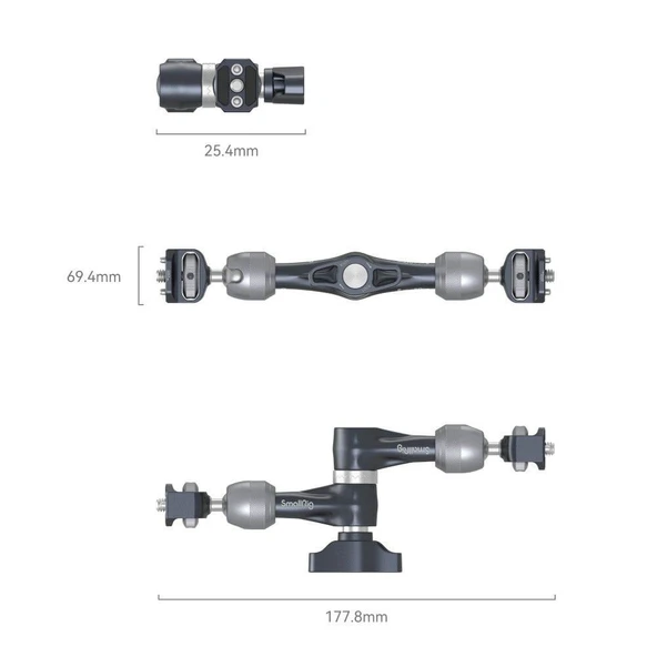 SmallRig 4194  Rozet Kollu Magic Arm (7 inç) - Resim 2