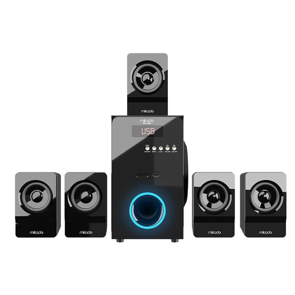 Mikado MD-581BT 110W USB/SD/FM/BT Destekli 5+1 Ses Sistemi Hoparlör - Speaker ürün görseli 1