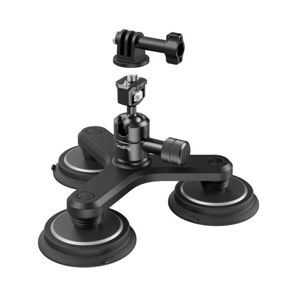 SmallRig 4468 Üçlü Manyetik Vakumlu Montaj Destek Seti Aksiyon Kameraları için ürün görseli 1