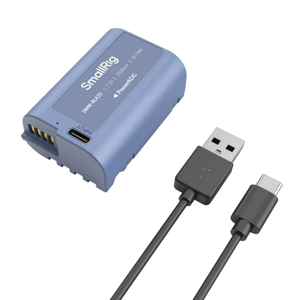 SmallRig 4906 DMW-BLK22 USB-C Şarj Edilebilir Kamera Pili ürün görseli 1