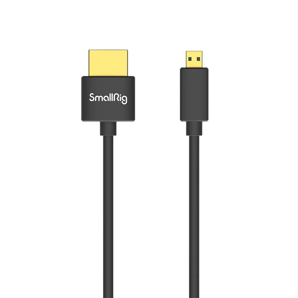 SmallRig 3043B Ultra Slim 4K HDMI Kablosu (D - A Micro) 55cm ürün görseli 1